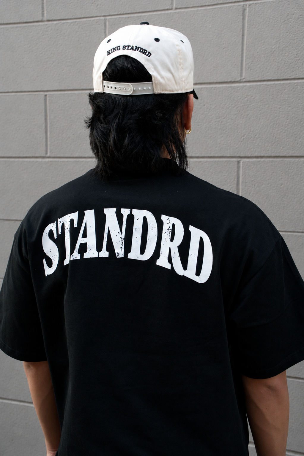 KING STANDRD Signature Crown Cap - Cream and black